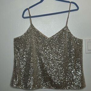 Banana Republic Champagne Sequin Camisole